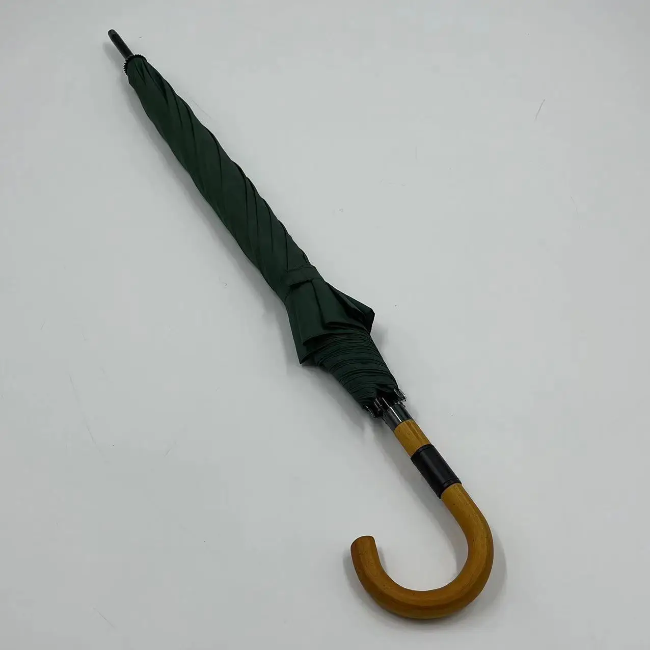 Custom Logo 190T Pongee Material One-Piece Full Body Straight Golf Umbrella Automatic Open & Close for Rain Sun Travel Gift