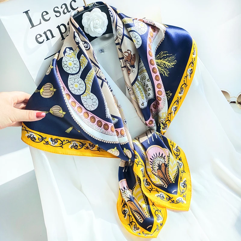 Fashion Solid Fit Casual Dress Silk Scarf Factory China X 50 Cm