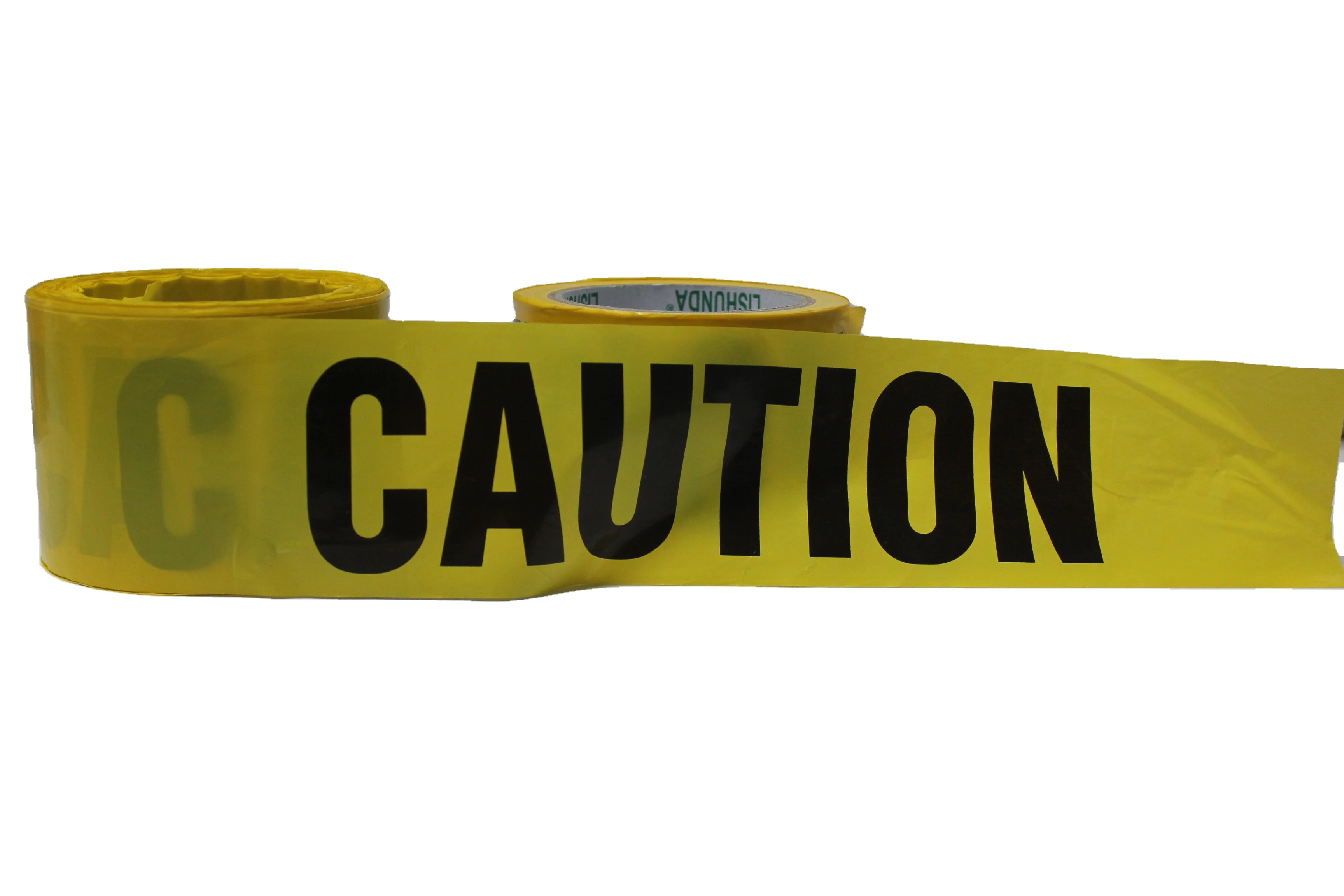 Waterproof Printed Barrier Ribbon Safety Warning Tape PE Material with CAUTION Printed for High Visibility