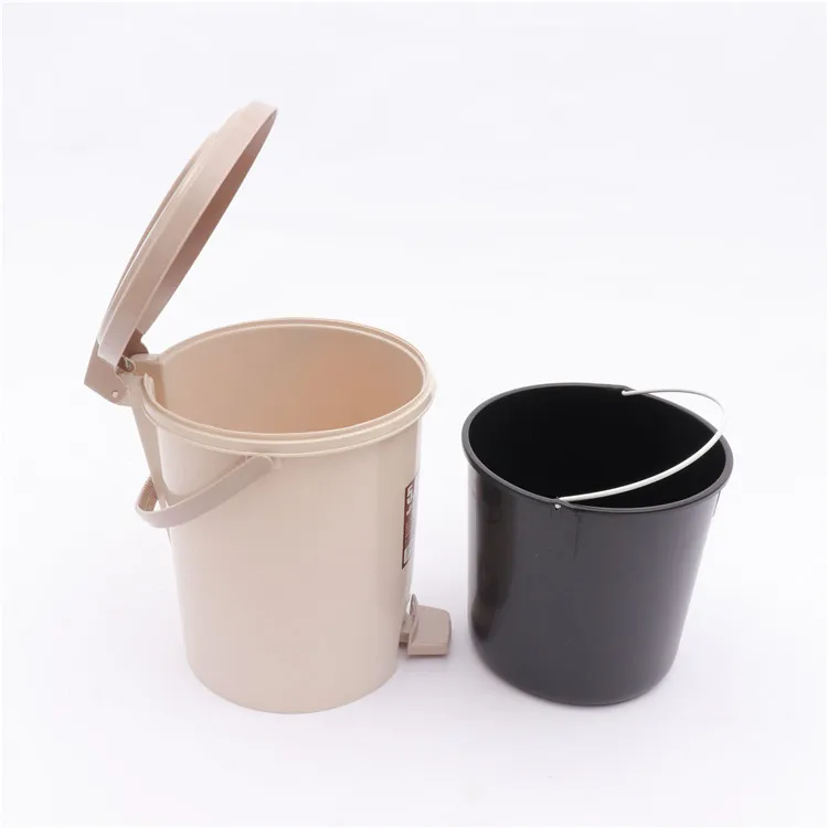 
AOY LJT-158/LJT-159 small size plastic dustbin, Portable foot pedal apartment/toilet dustbin 