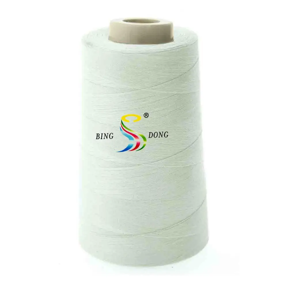 Крашеные цвета 2500y 3000y 4500y 5000y в рулоне 100% полиэфирная швейная нить 40/2