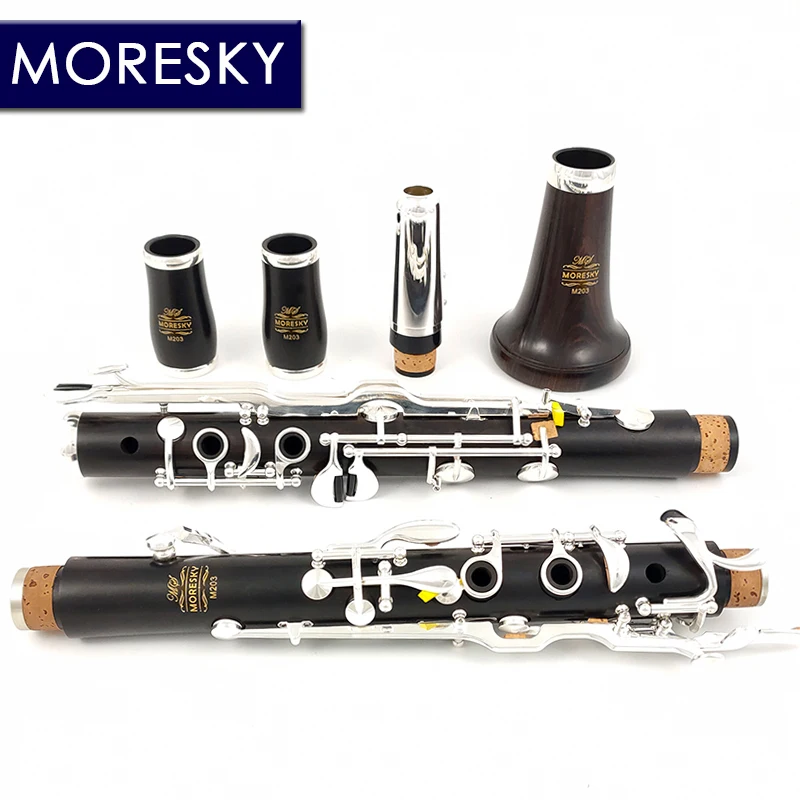 MORESKY Oehler System Clarinet G Tune Ebony Turkish Silver Plated Keys M203