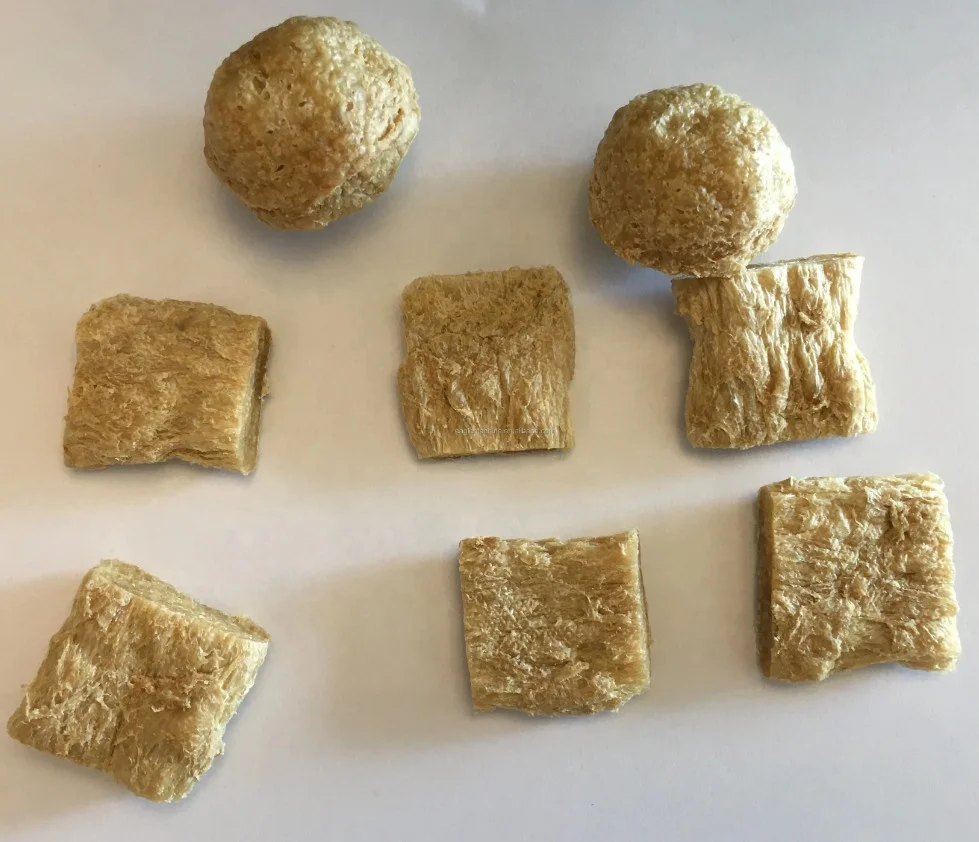 High Quality TVP TSP Vegetable Meat Textured Soya Nugget Chunk Protein Making Machine for Bean Product Processing