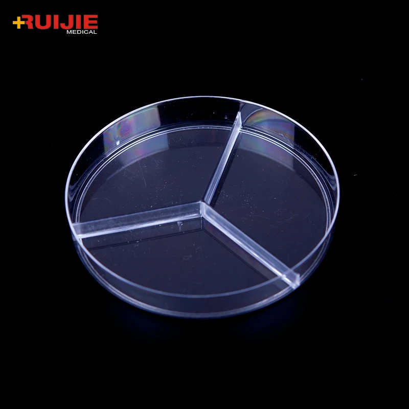 Заводская цена стерильные круглые блюда Петри