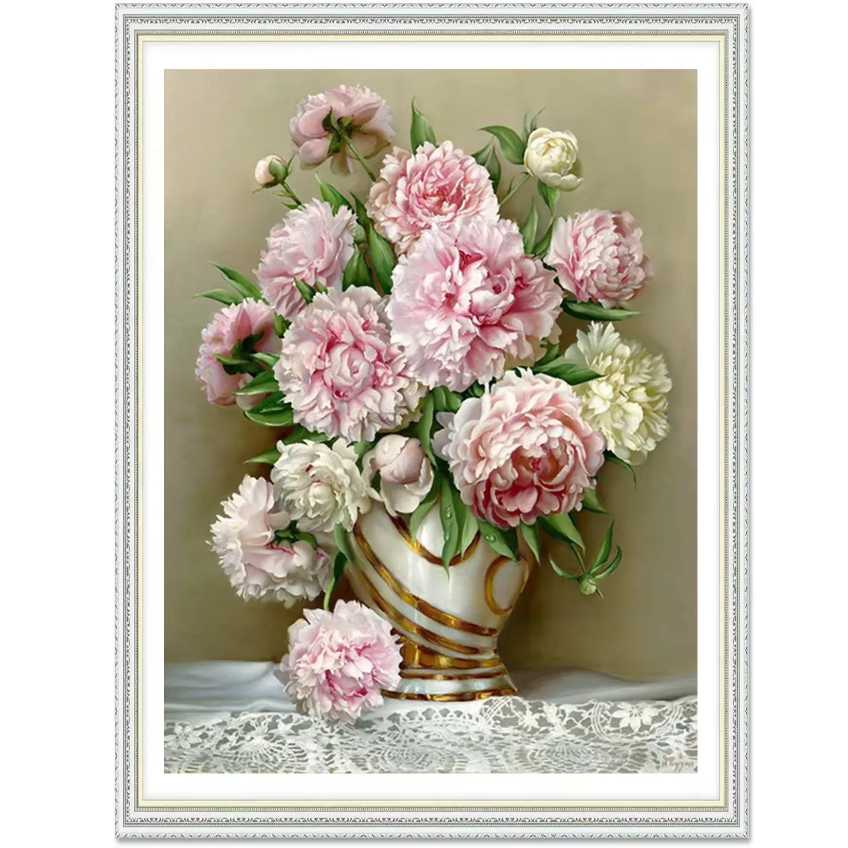 Modern Family Art 5D DIY Flower Diamond Painting for Decoration