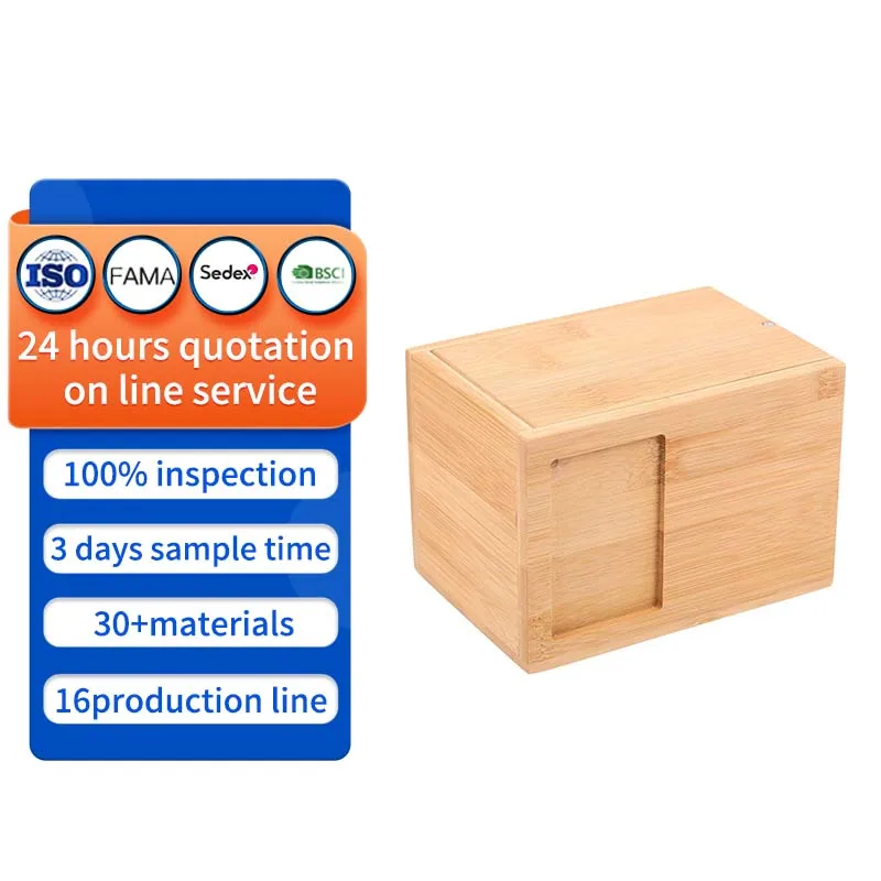 Pet Memorial Urns for Dogs or Cats Ashes Box Wooden Cremation Pet Urn with Photo Frame