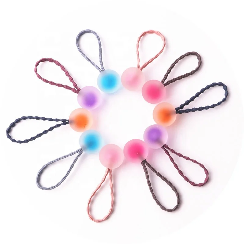 Wholesale Korean version of the popular hair adornment color ball rubber band 10 Princess Girl Hair Circle