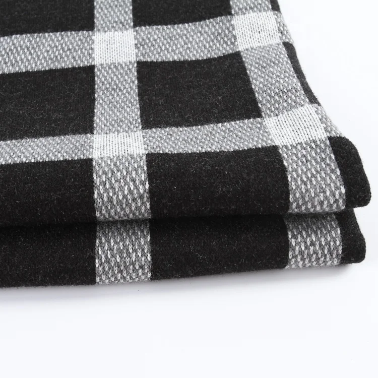 Анти-таблетки высокое качество черно-белого цвета в клетку акриловая ткань