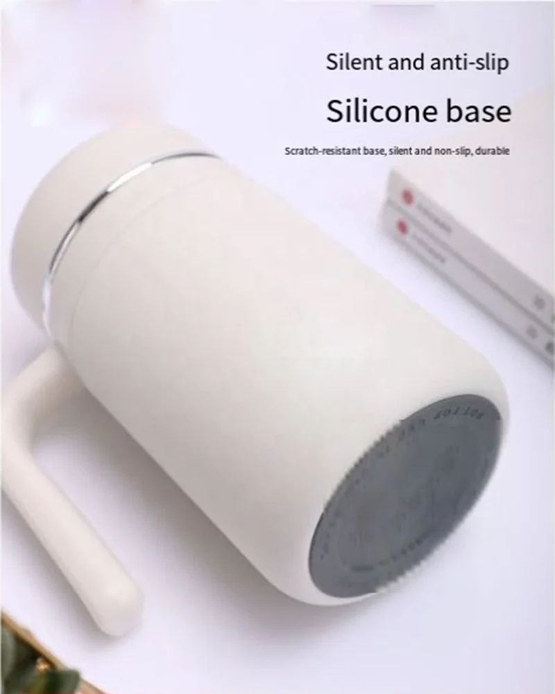 Customized Intelligent Temperature Control Tumbler Stainless Steel Office Mug for Coffee and Tea Separation for Business Use