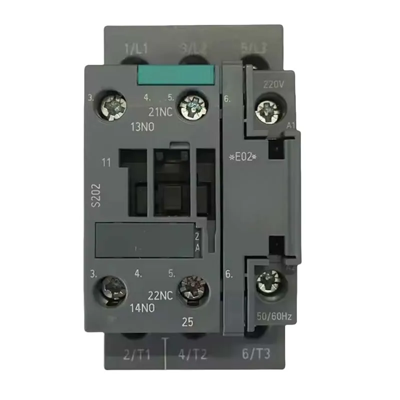 Новый оригинальный контактор 3RT6025-1BM40 DC 220 V AC3 7 5 kW 400 AUX контакты 1 NO + NC 3-полюсный размер S0 винтовой терминал
