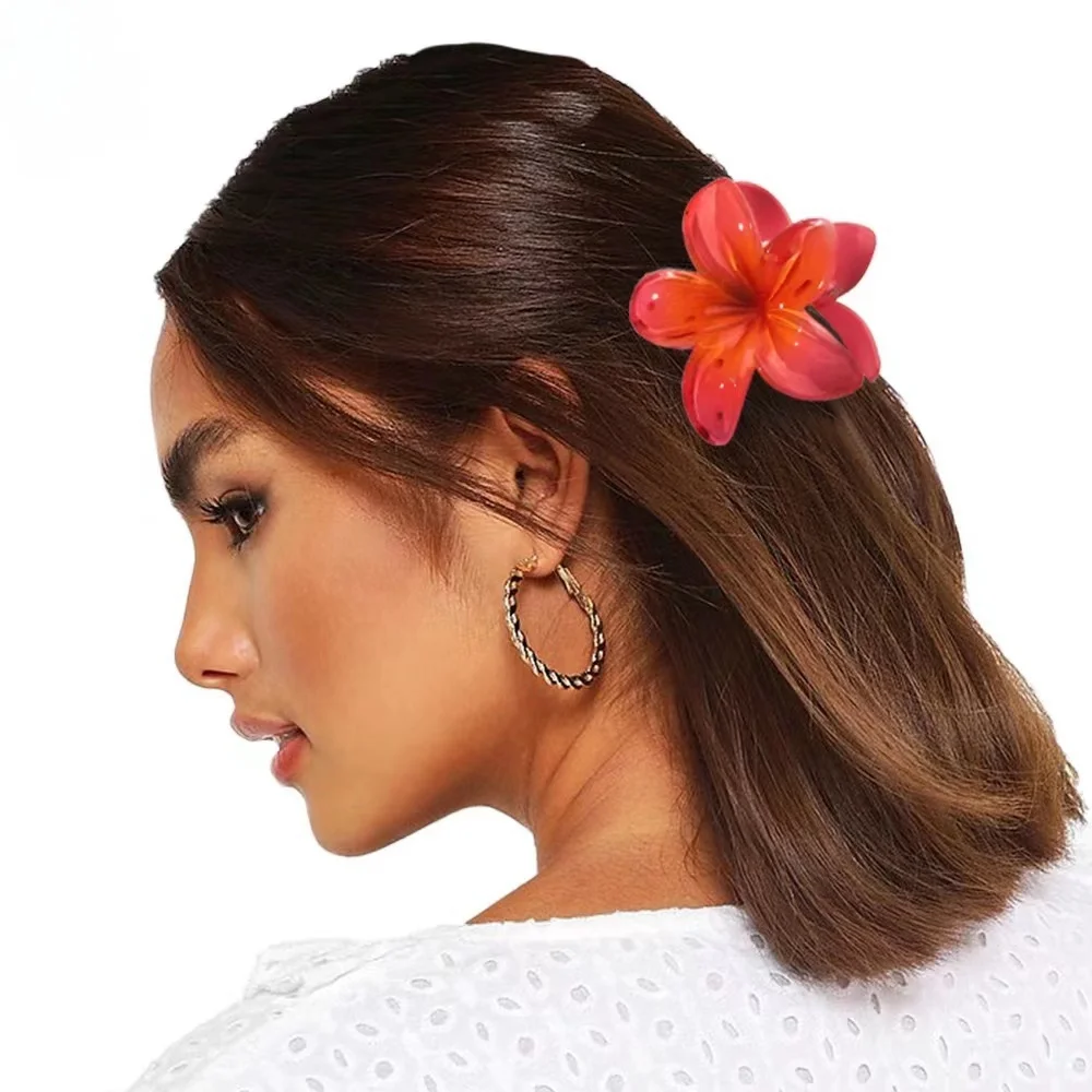 High Quality Colorful Egg Flower Hairpin Four-leaf Clover Shark Hirpin Hair  Beauty Accessories For Women Party