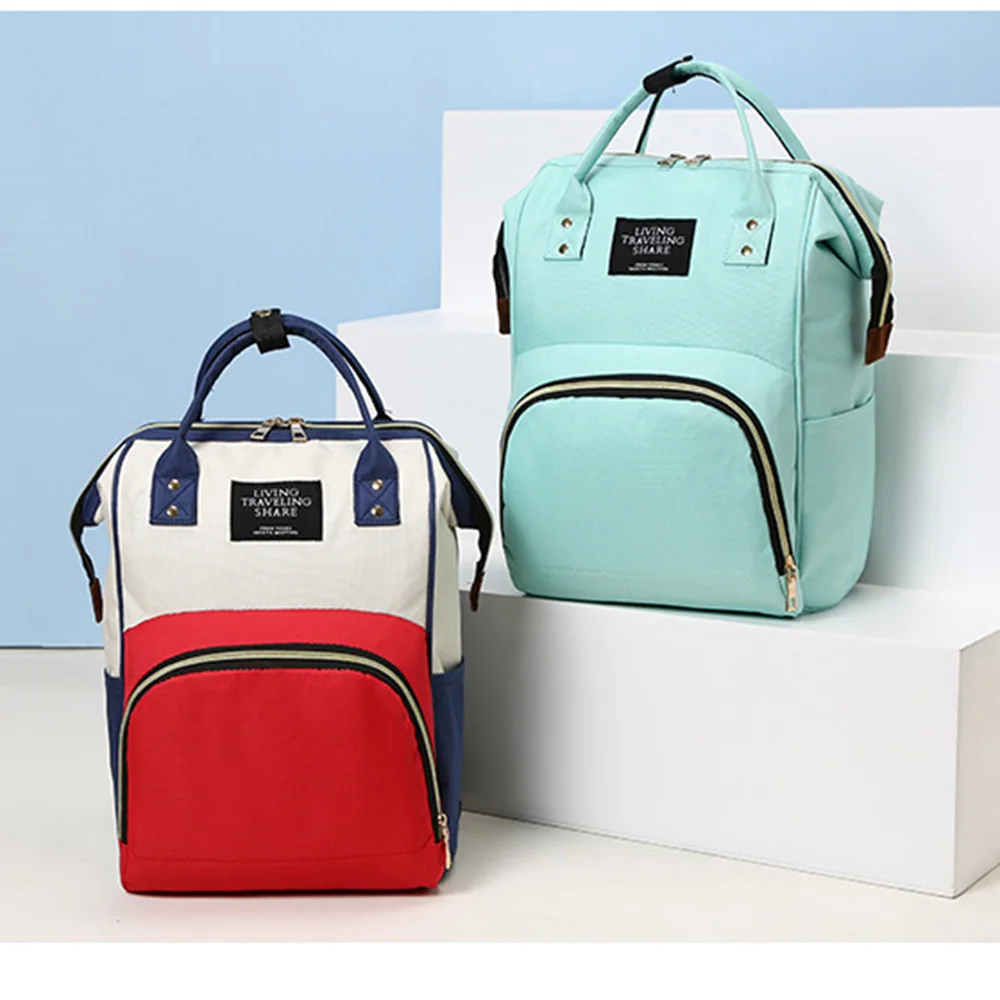 Cheap Large Capacity Mom Diaper Bag Backpack Mummy Nappy Bag Waterproof Vegan Diaper Bag For Mother