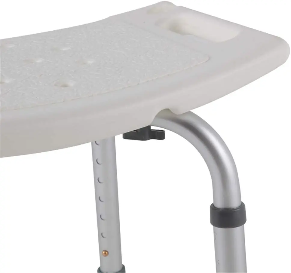 Shower Chair Shower Stool Shower Bench Adjustable Height Non-Slip Bathing Aid for Elderly