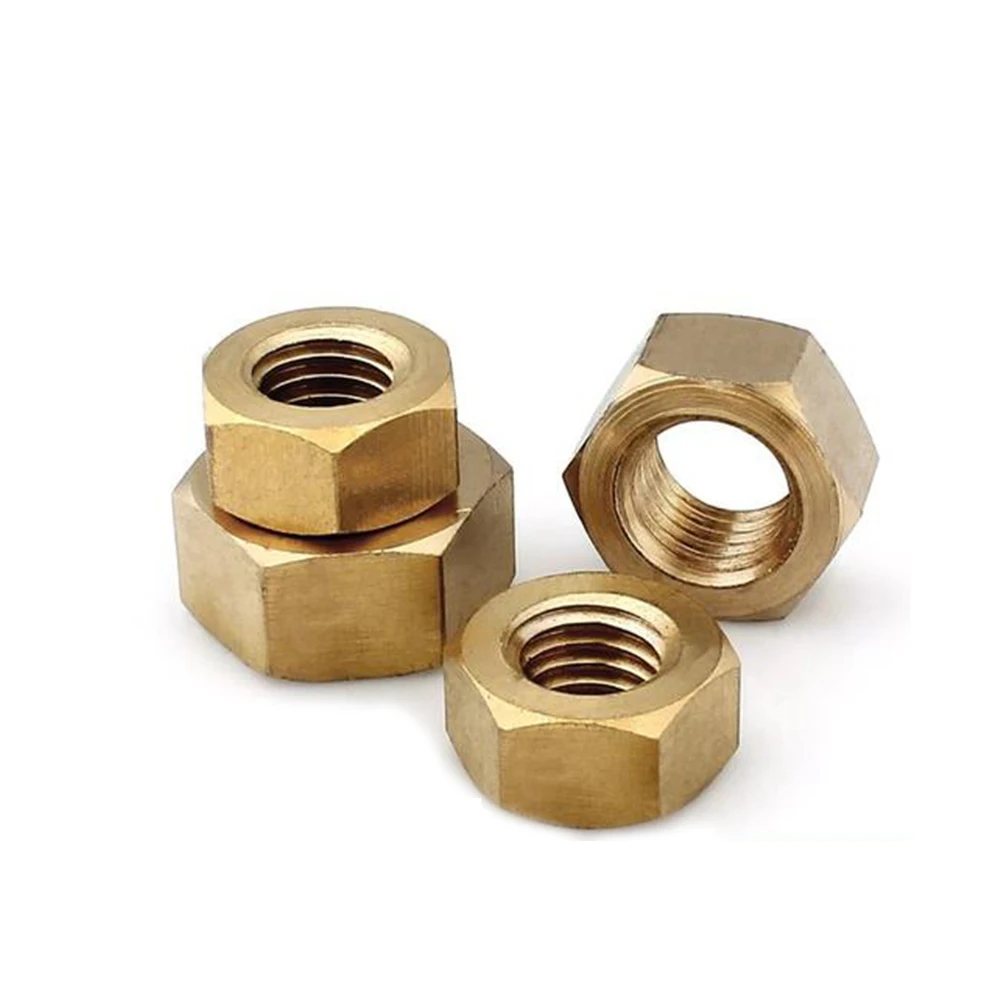 Custom High Quality Fasteners DIN 555 934 12mm Tuercas Manufacture M5 Brass Hex Nut