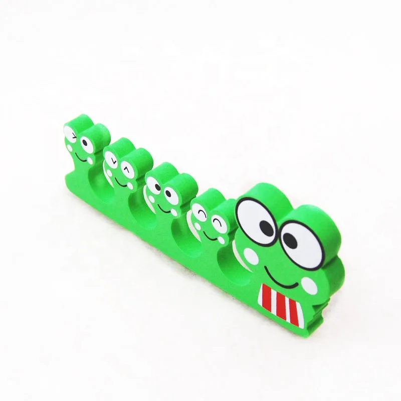 Wholesale Flexible Animal Shape Toe Separators  Little  Frog Finger Divider