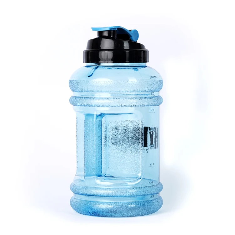 1L- 3.78L Big capacity water jug clear plastic drinking water bottle with handle
