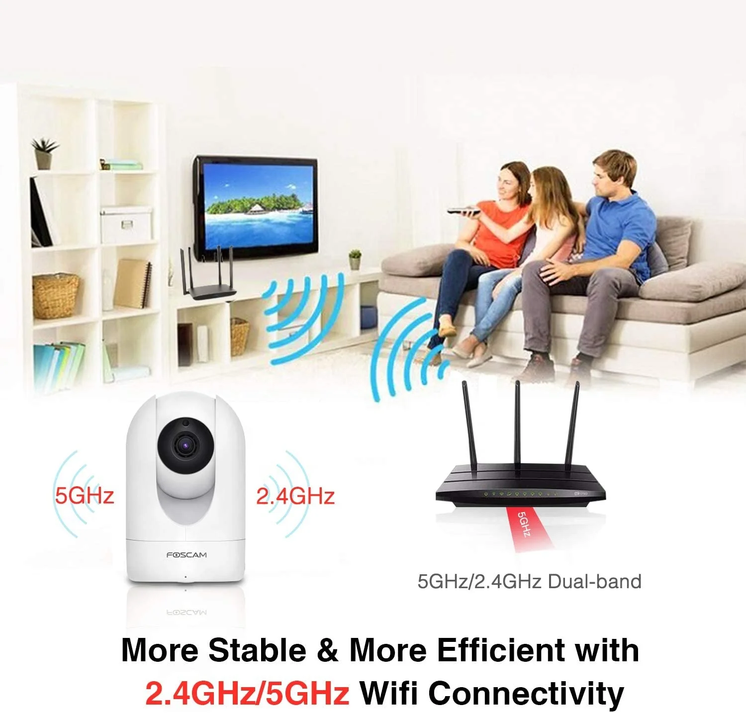  Домашняя беспроводная IP-камера Foscam облачная SD-карта сетевой видеорегистратор мини-камера видеонаблюдения с