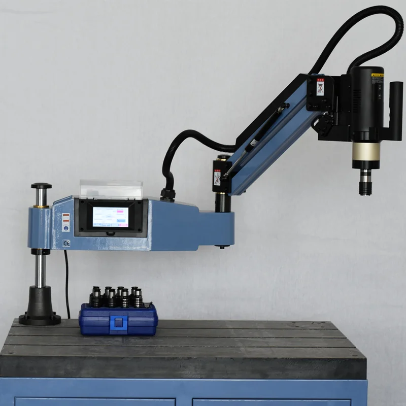High Quality M3-M16  Electric Vertical Tapping Machine Flexible Arm Automatic Horizontal Wire Air Tapping Tool Drilling Machine
