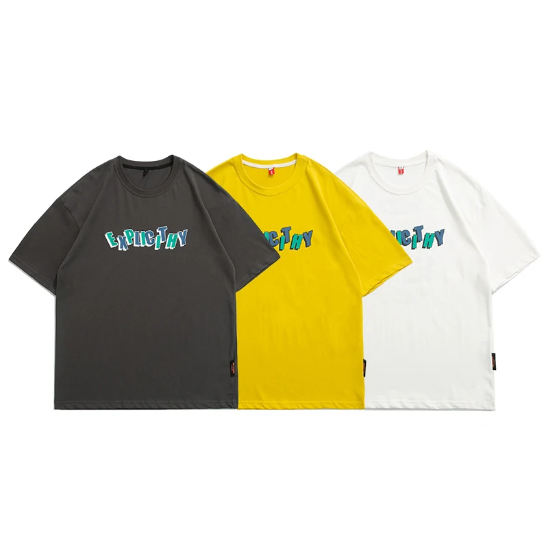 Alibaba, китайский онлайн-магазин, хлопковые мужские футболки свободного кроя с принтом логотипа на заказ