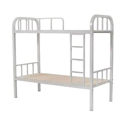 cheap modern school furniture dormitory student Iron double decker metal steel pipe bunk beds