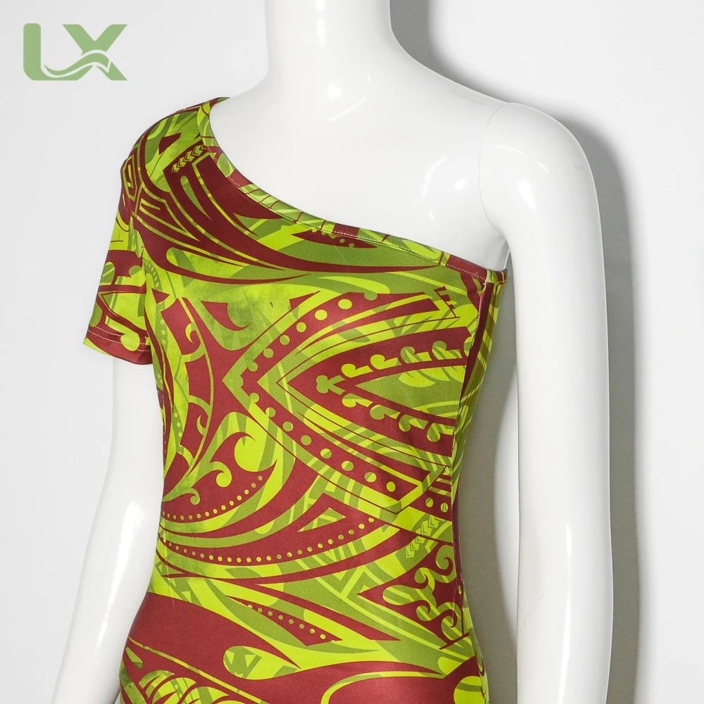 custom clothing women samoa elegant women kaftan dress tapa polynesian dress designs tribal print button loose casual dress