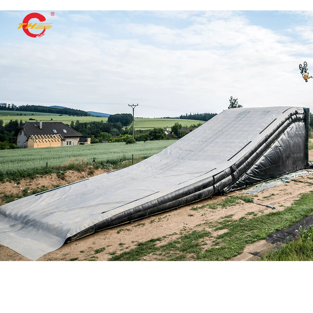 big air stunt mattress freestyle free fall jumping inflatable landing airbag for mountain bike