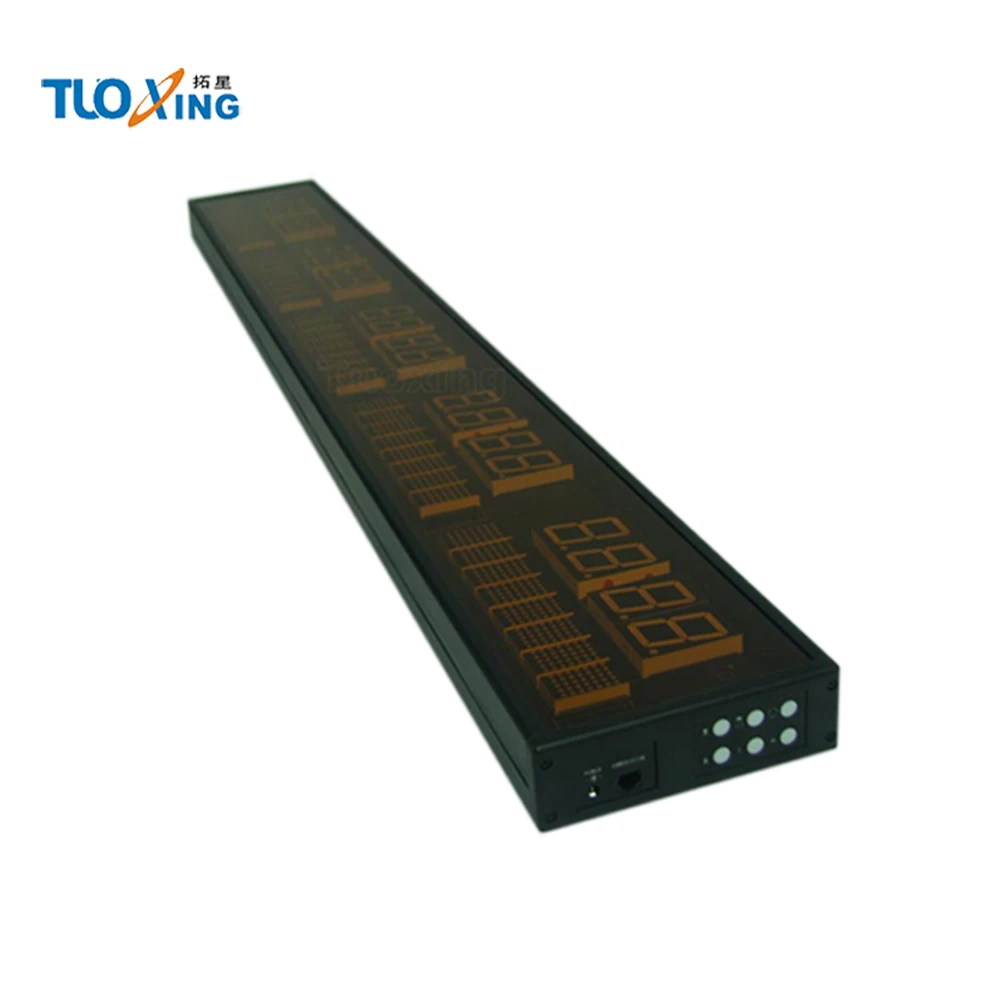 Preset controies led time zone clock display large digital world clock Terminal Building clock