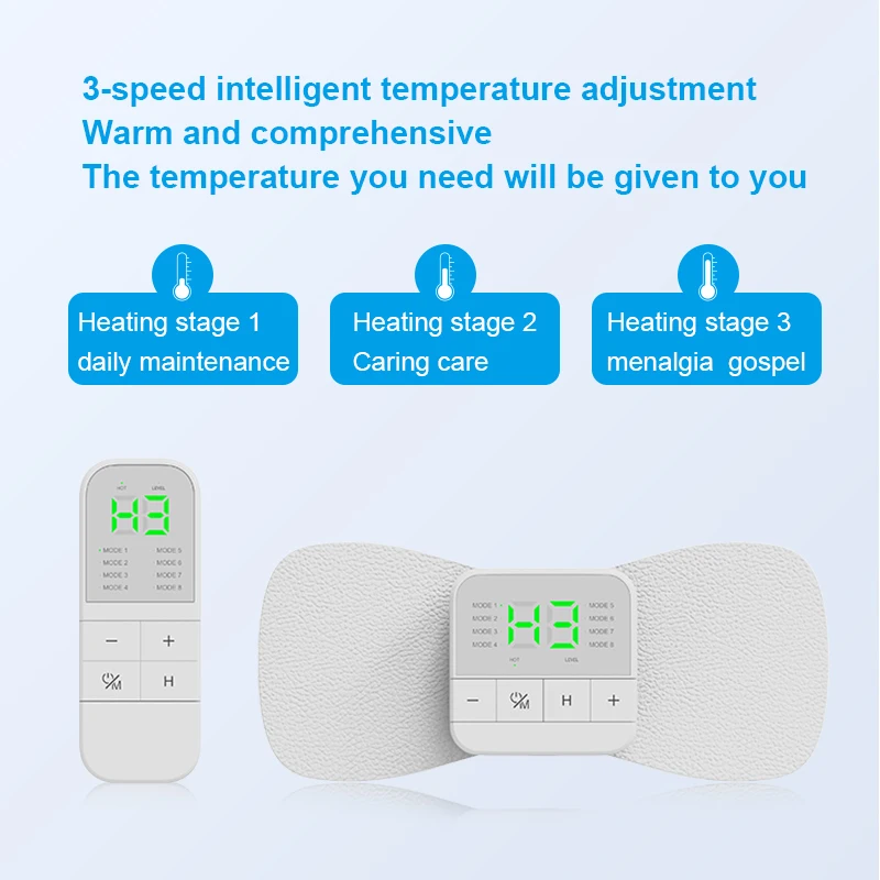 New Product Women Remote Adjustable Temperature Fast Heating Period Pain Relief Tens Therapy Device
