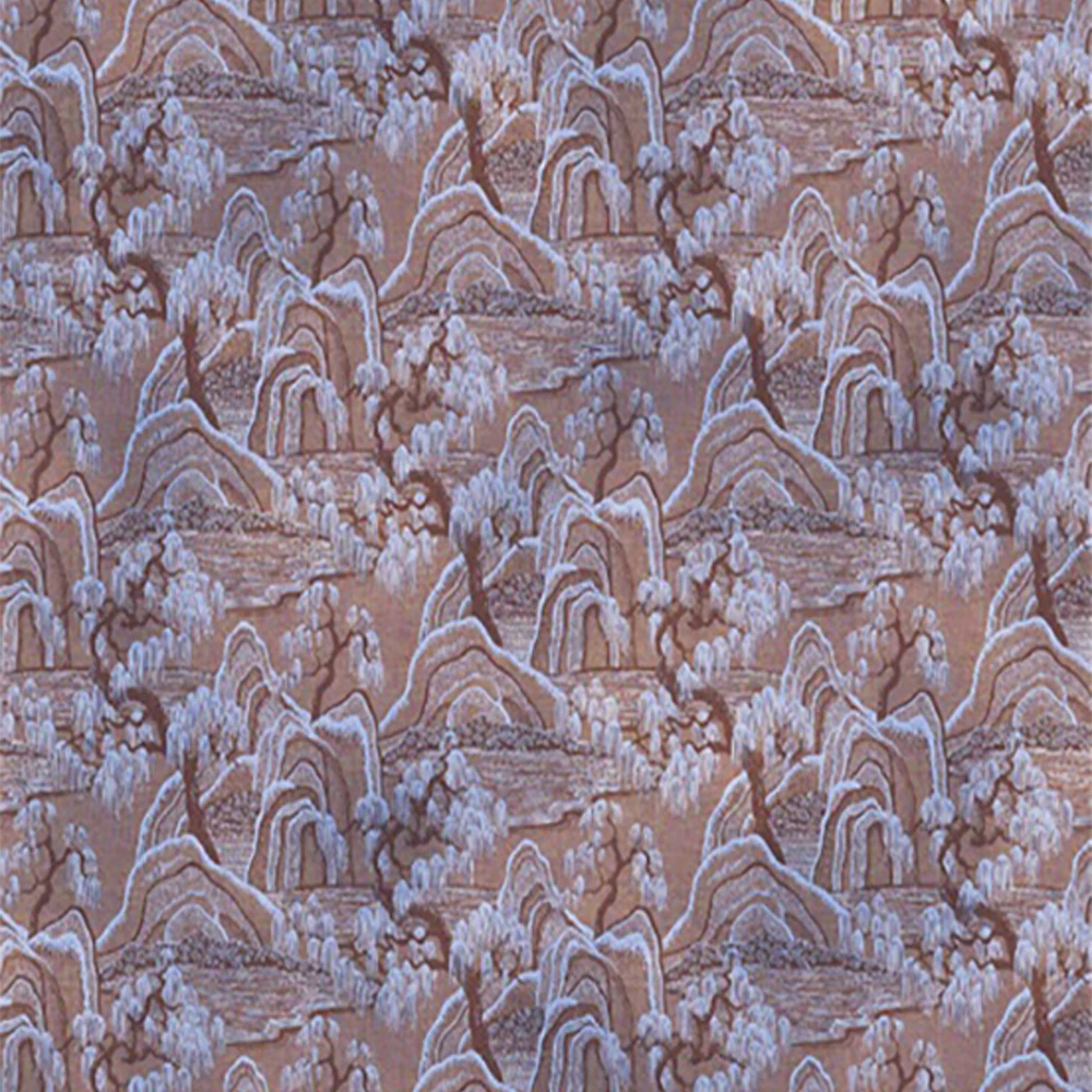 2024 Vintage digital print pattern ramie cloth 100%Ramie