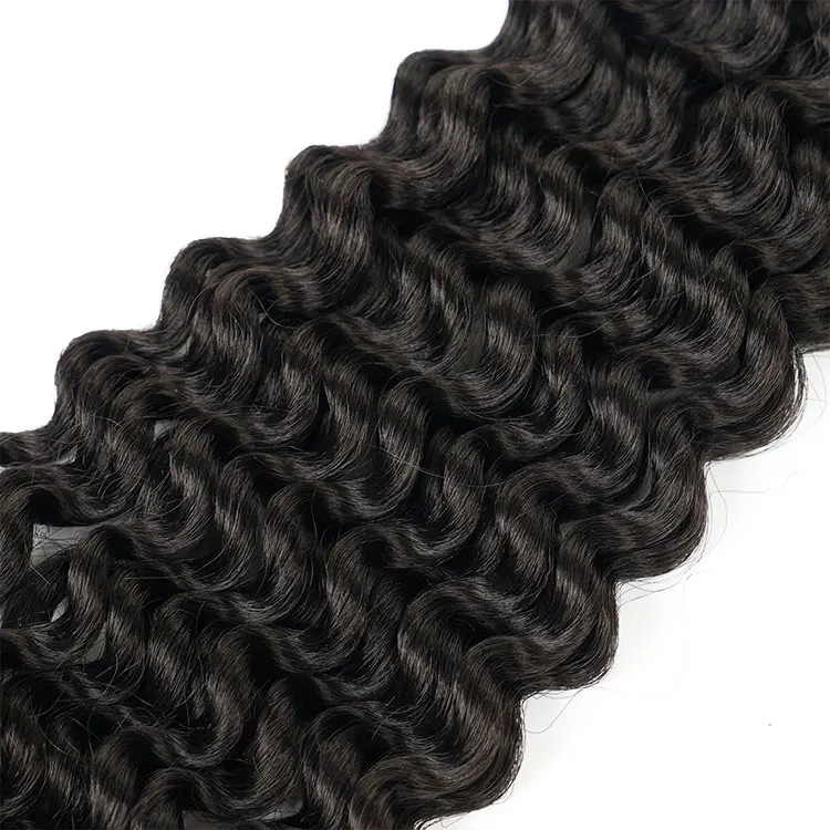 Synthetic Bulk Hair Crochet Hair Braids Box Braid 18 Inch Curly Deep Wave afro kinky Crochet Hair For afro Black Women