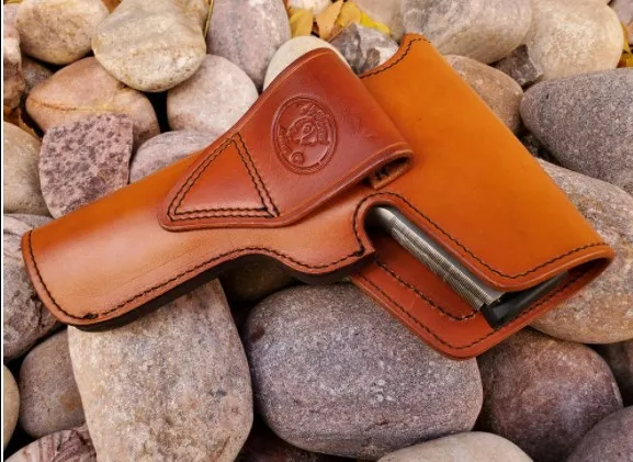HIBO leather holster manufacturer 1911 custom handmade leather belt gun holsters