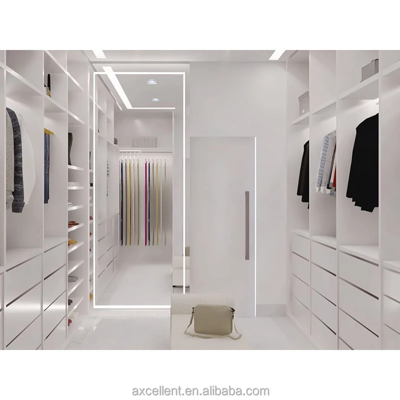Wardrobe Ghana White Design Wall Sliding Door Lock Black Aluminium Profile Canvas Wardrobe Walk In Closet