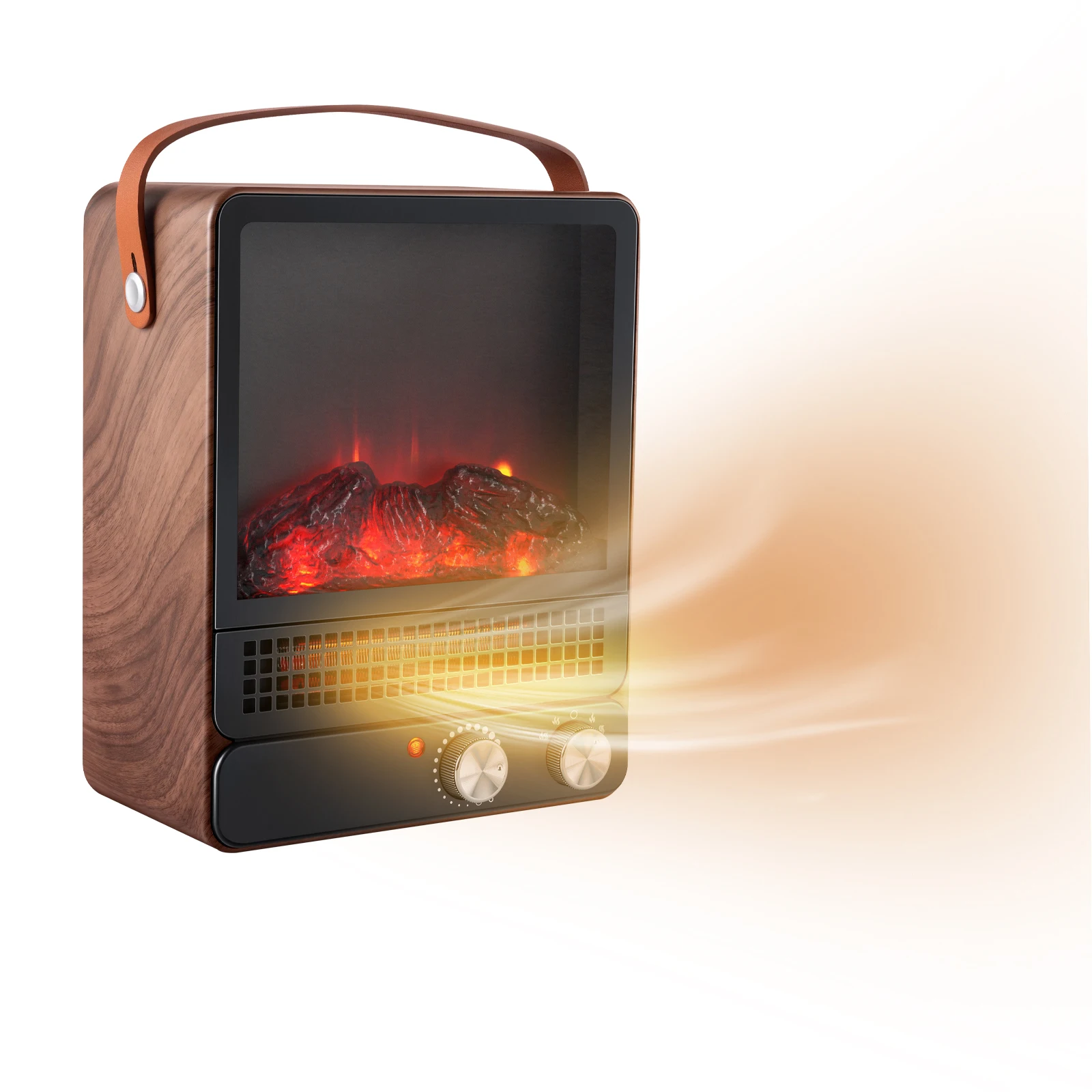 EU US Standard Safe No Noise 750w 1500w Electric Fireplace Portable Desktop Flame Heater Stove For Living Room Bedroom
