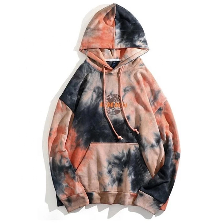 
Custom Tie Dye Hoodie Unisex 100% Cotton Terry Acid Wash Hoodie Wholesale 