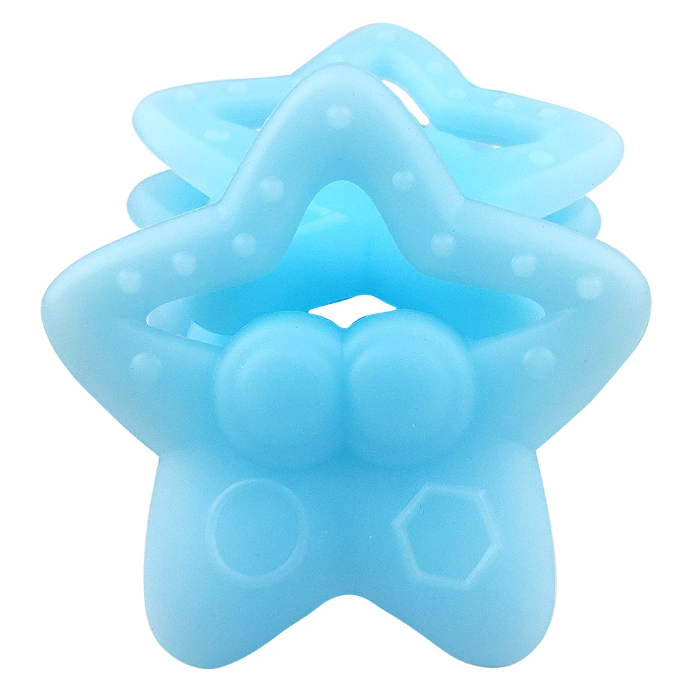 
BPA Free Wholesale New Style Customized Silicone Organic Baby Starfish Animal Teethers Toys OEM Service 