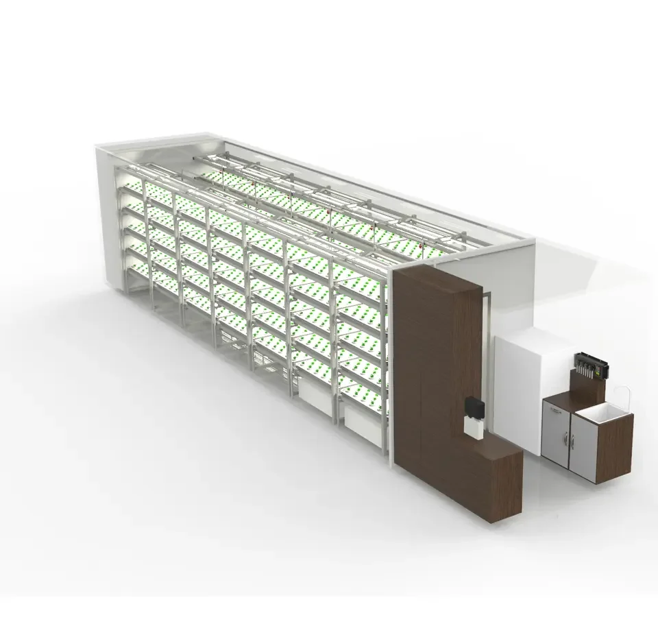 Pro-Leaf Fully automated turnkey system microgreen/strawberry/herb/lettuce/Medicinal materials/mushroom/canna container farm
