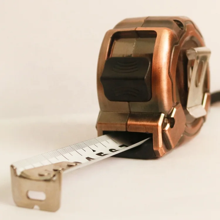 Steel Measuring Tape of Nylon Coated 5 Meter Inch or Metric Self Lock Metal tape measure