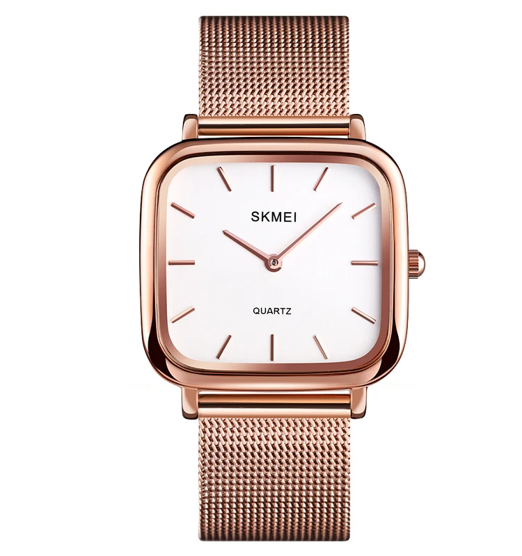 Fashion Dress Watches Skmei Reloj 1555 Custom Analog Wrist Watch Large Dial Beautiful Girls Hand Quartz Watches for Women