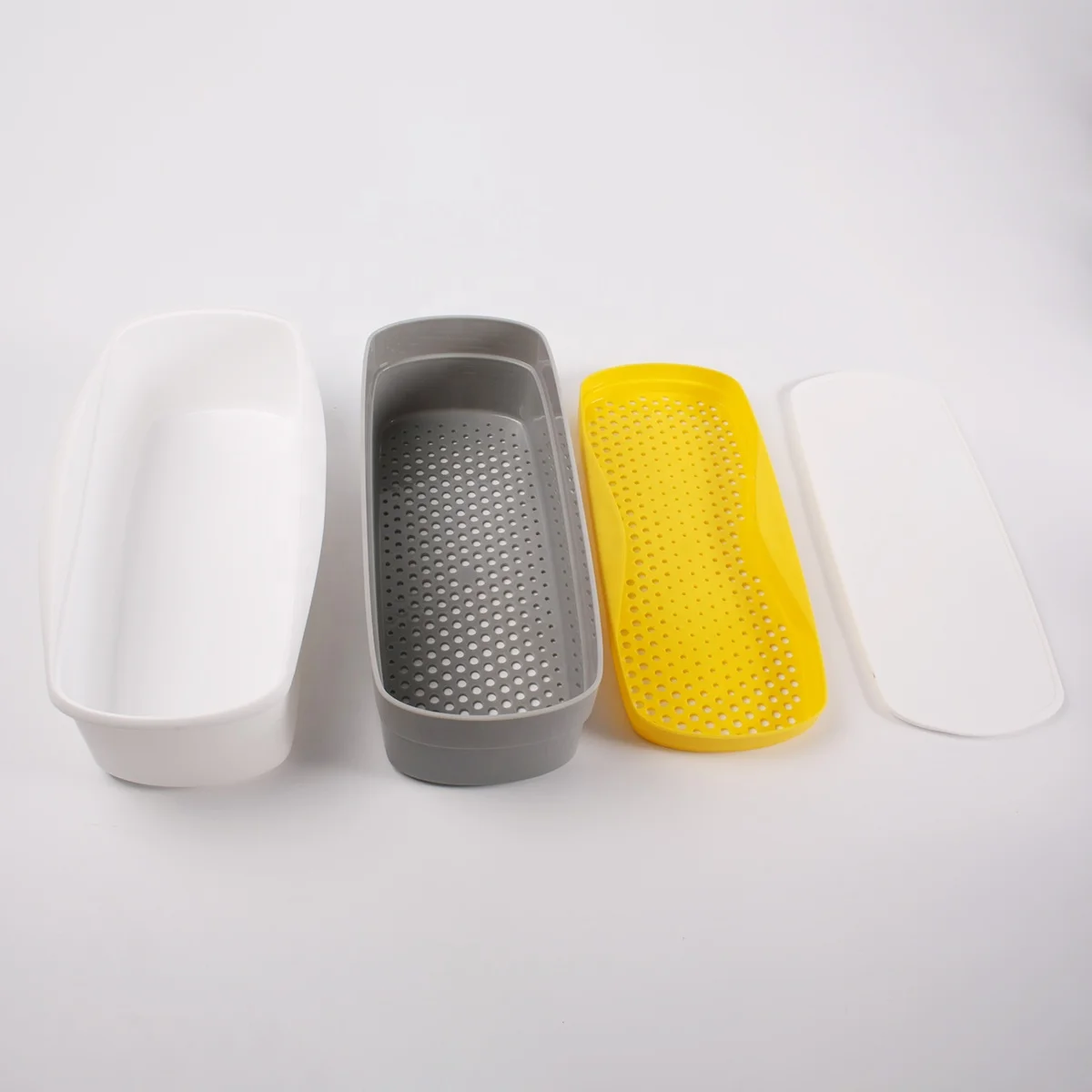 Household easy to drain water multifunctional microwavable food steamer bento lunch box pasta cooker with strainer