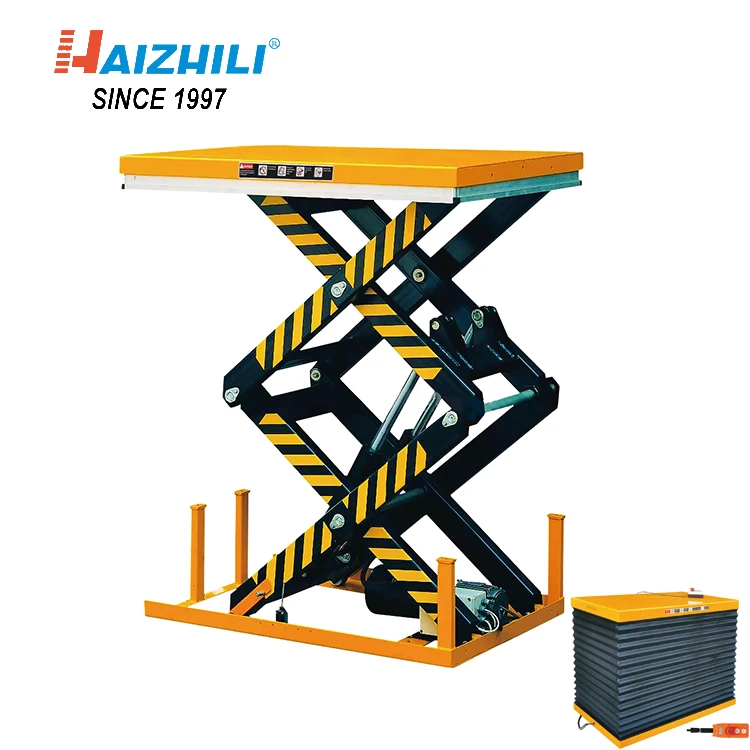 2000kg Scissor Lift Table 1000kg Portable Hydraulic Lifter Table