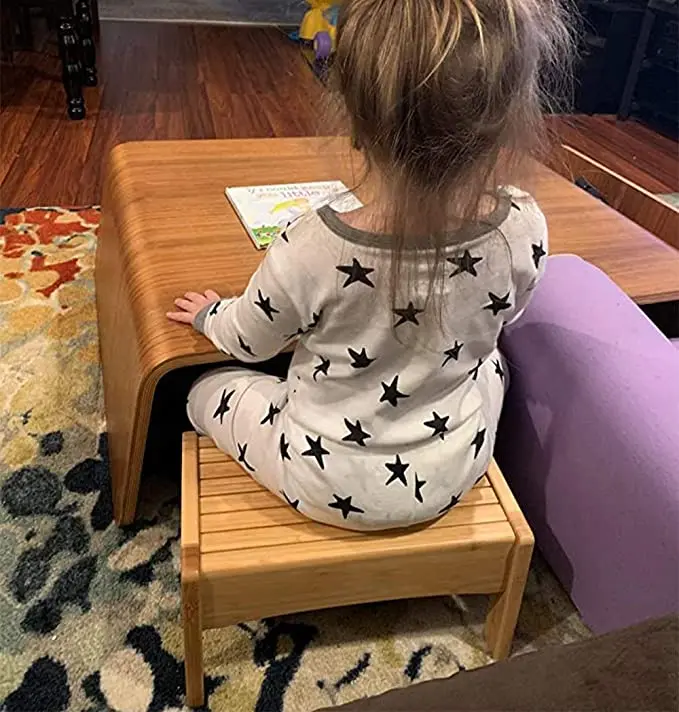 Furnitures Small Step Stools for Adults and Kids Bamboo Living Room Chairs Bamboo Foot Rest Stool for Kids