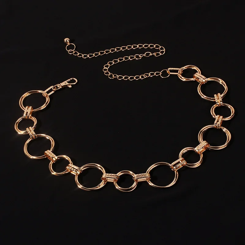  European and American Explosive Fashion Accessories Belts Ethnic Style Ladies Waist Circle Metal Womens