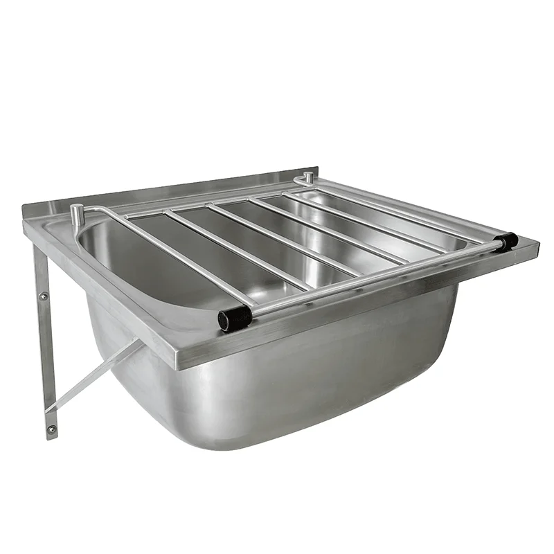 304 stainless steel medical table mop wash basin wall mounted floor mounted mop sink