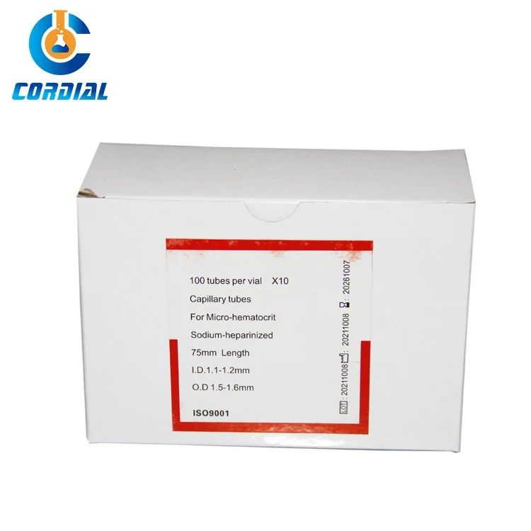 CORDIAL MedLab 1292R 1292B Capillary sampling tube