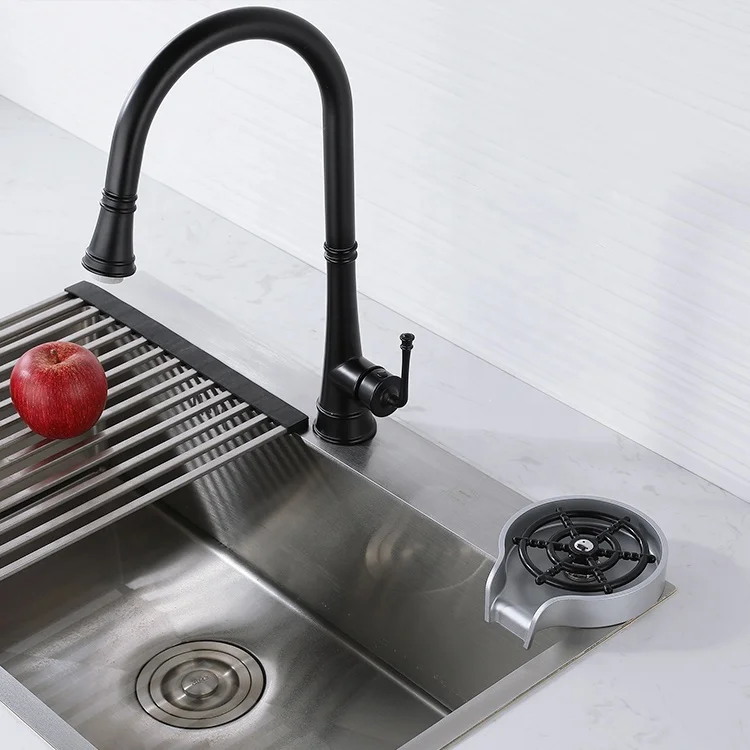 High Pressure Cup Washer sliver automatic glass cup washer rinser cleaner glass rinser for sinks