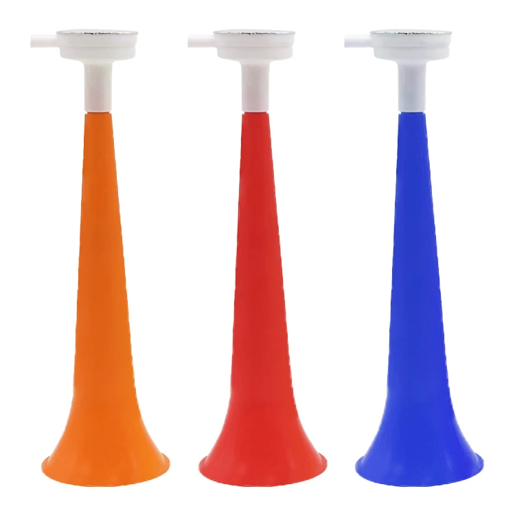Promotional Custom Vuvuzela Plastic Horn For Football Game Sports Fan Props Hand Clapper