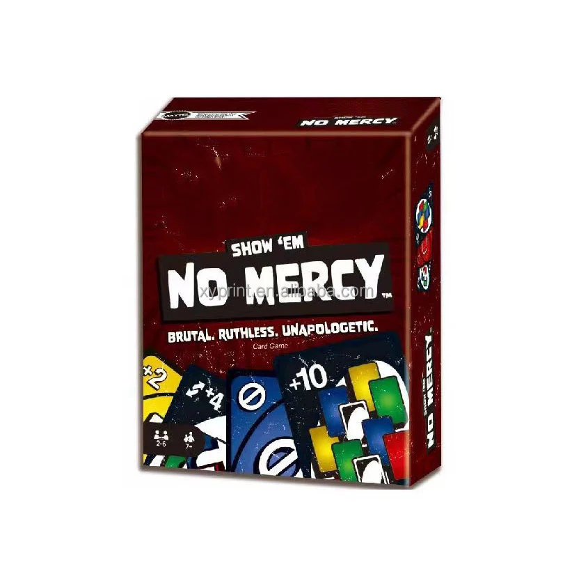 custom  wholesale 108pcs classic giant unos cards game