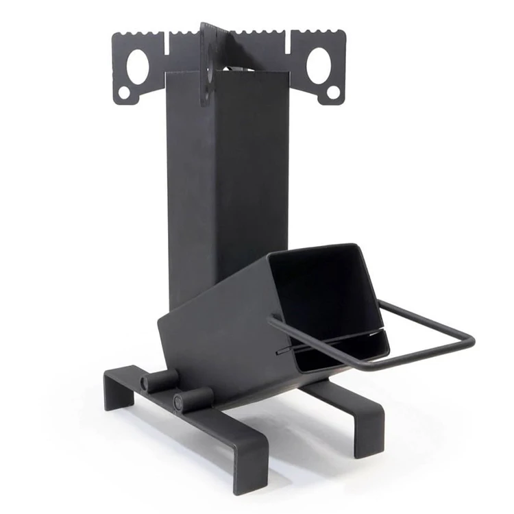 Outdoor Hiking Camping Portable Rocket Stove Multi Fuel Wood Burning Cooking Stove