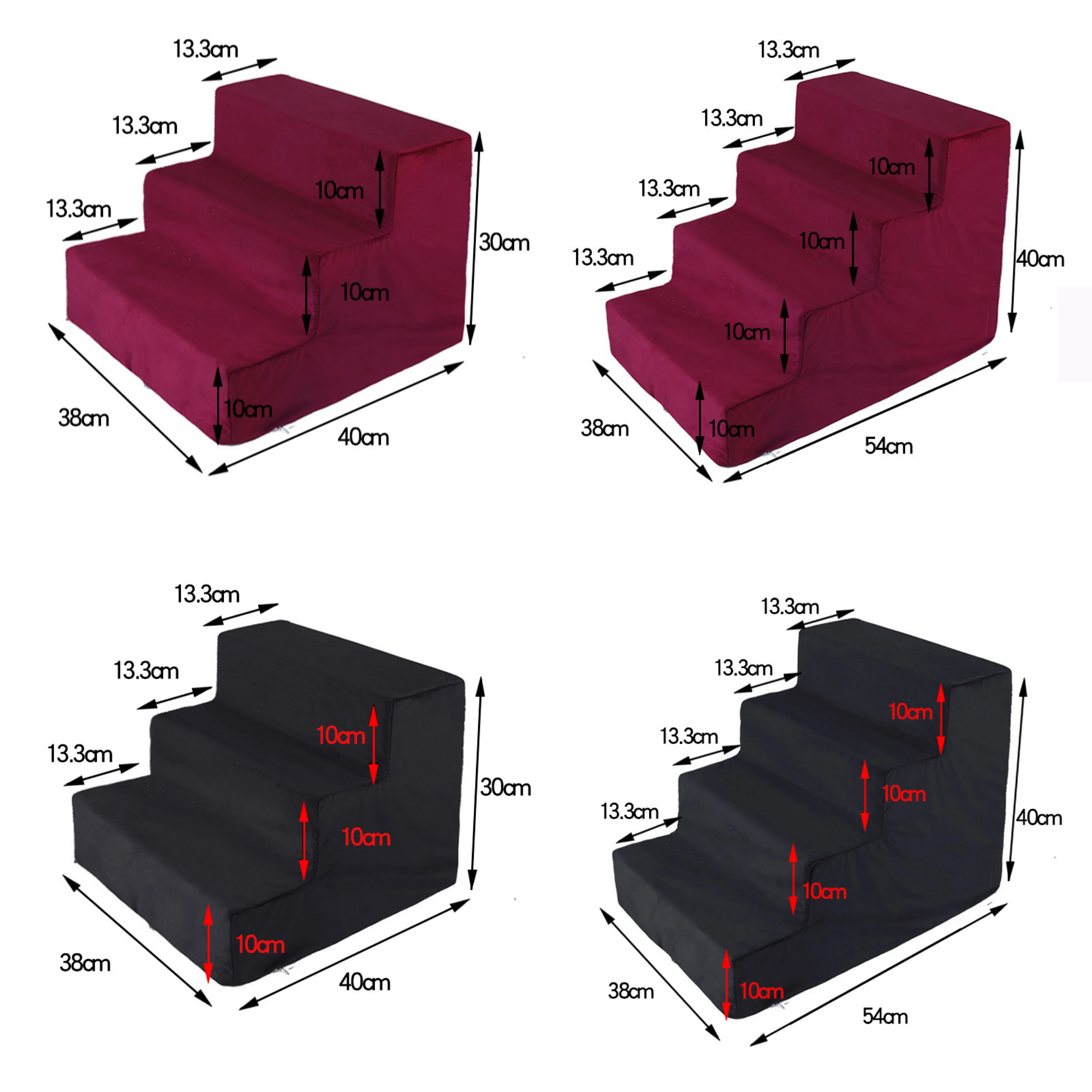 Portable Pet Stairs Steps House Small Anti-slip Pet Stairs Ladder Ramp Amazon Hot Sale Folding Ramp Climb Stairs For Dog Cat