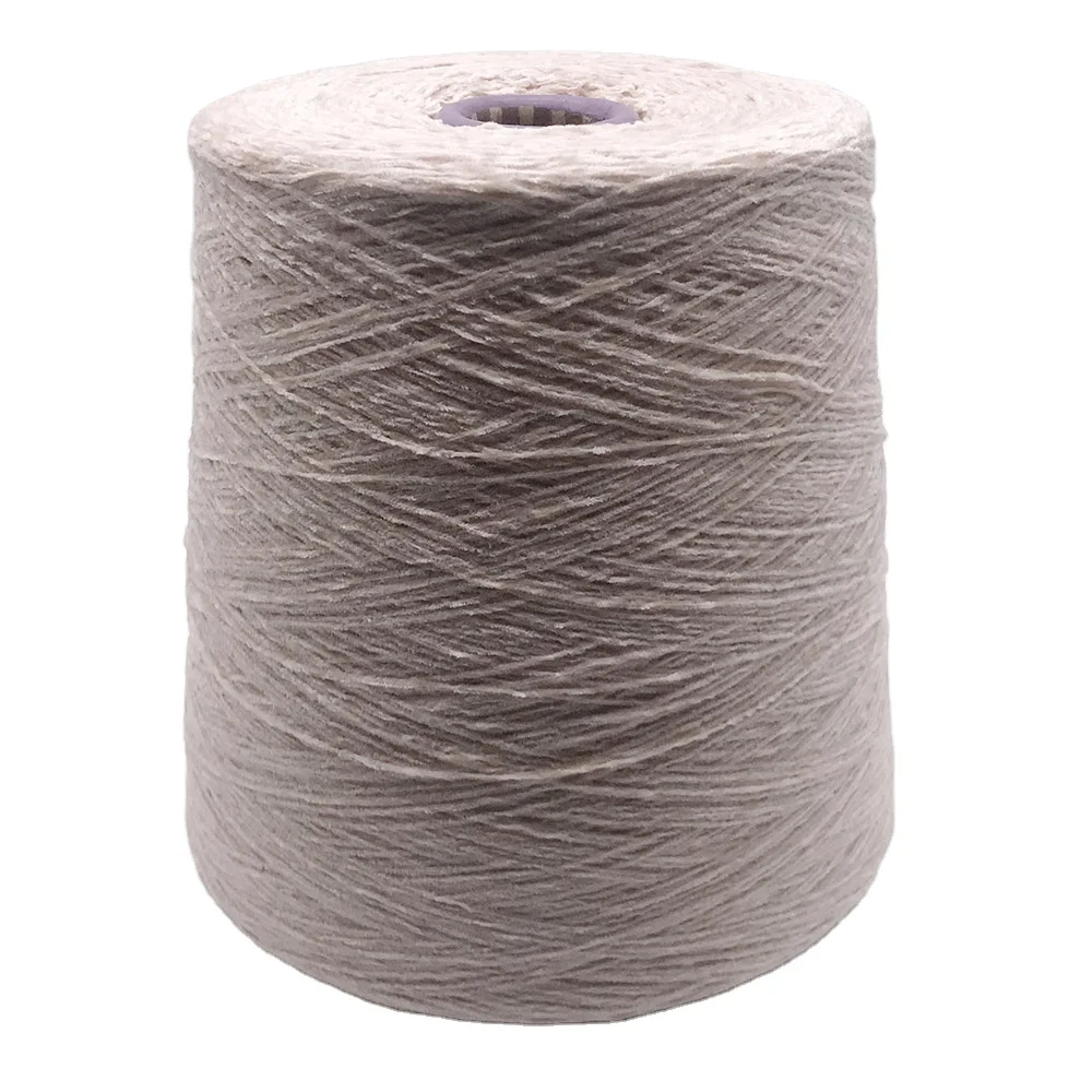 
top quality 1/10nm 5%silk 25%polyester chenille 70%cotton yarn for knitting 